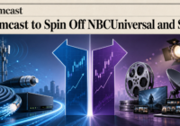 Comcast spinoff image showing broadband infrastructure splitting from media and entertainment assets