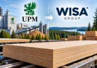 UPM to WISA Group spinoff illustration with plywood manufacturing, forest assets, and the planned separation of WISA from UPM.